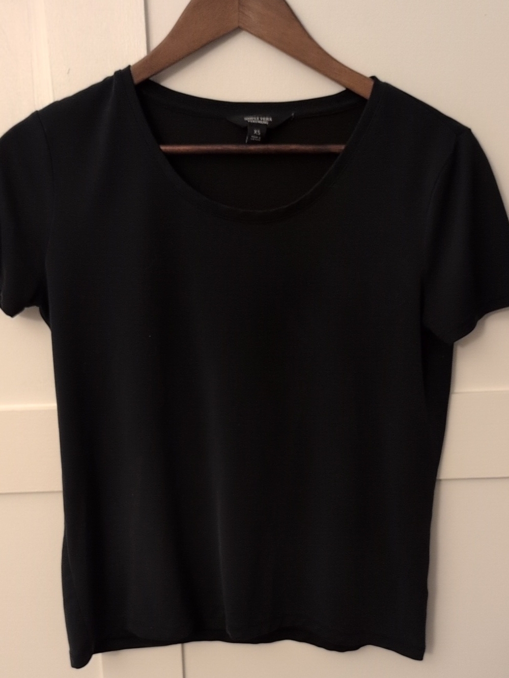 Simply Vera Vera Wang Black Short-Sleeve Crew Neck Tee